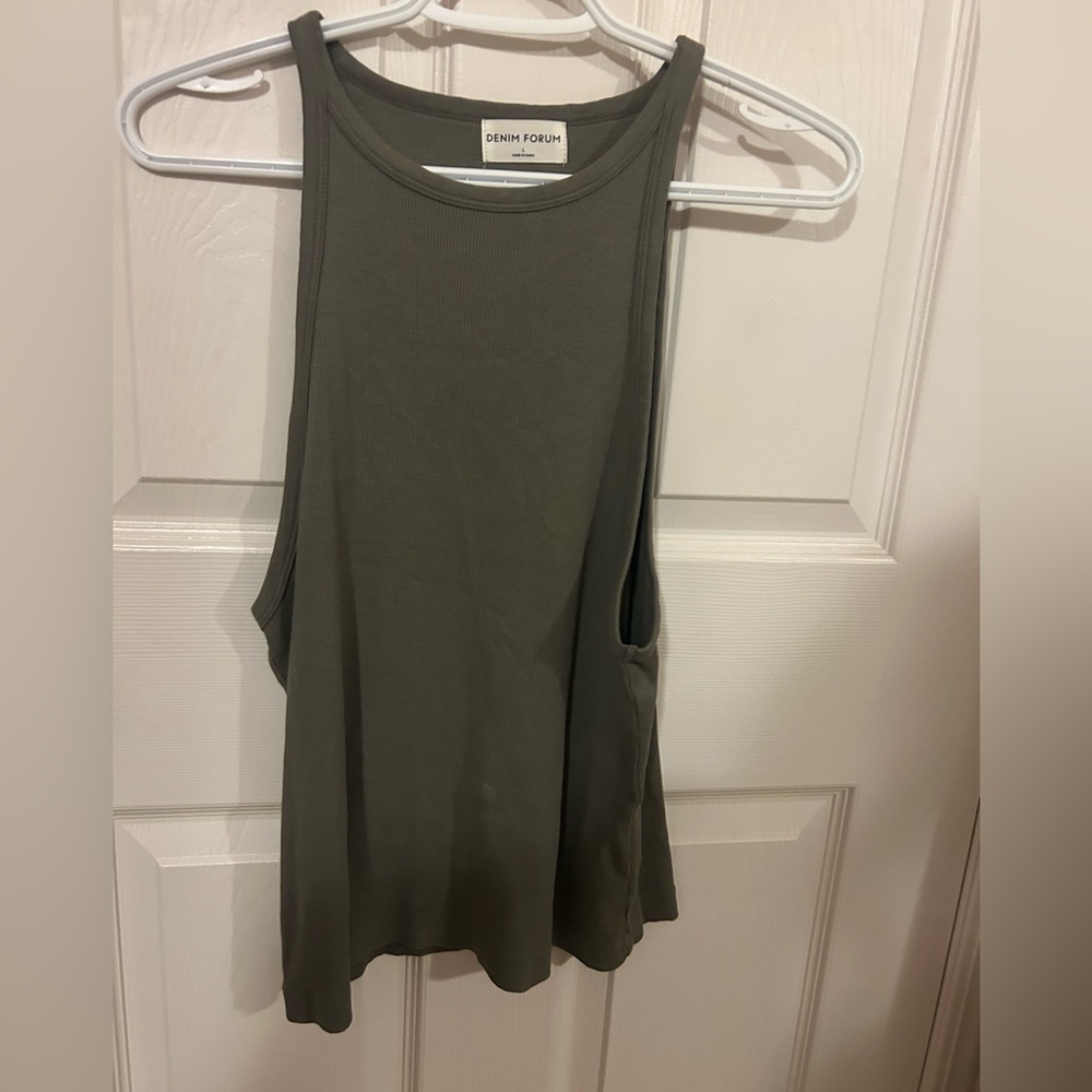 Denim Forum Khaki Muscle Tee